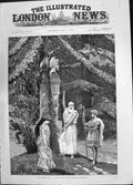 Old Print 1885 Pastoral Plays Coombe House Faithfull Shepherdesse Theatre 19th