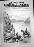 Old 1885 Easter Volunterr Review New Zealand Hussars Devil'S Staircas Victorian
