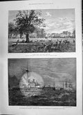 Old 1885 Studley Royal Ripon Yorkshire Ship Devastation Sultan Rupert Victorian