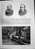 Old 1885 Gorst Solicitor-General Webster Attorney-General Puppy Dogs Victorian
