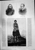 Antique Print 1885 Mayor Leeds Rev. Pearce Deaf Clergyman Lady Fishing Nets