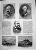 Old 1885 Painter Linton Waterhouse Drummond Wolf Souakim Railway Otao Victorian