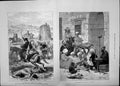 Old Antique Print 1885 Turkoman Raid Performing Goat Monkeys Cairo Egypt 19th