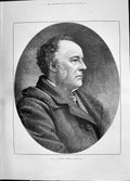 Original Old Antique Print 1885 Portrait Sir J. Everett Millais Bart Man 19th