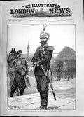 Antique Old Print 1885 Revolution Roumelia Prince Alexander Bulgaria Servant