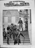 Old Print 1885 Prince Wales Denmark Reception Emperor Russia Fredensborg 19th