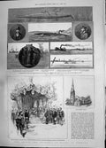 Old Experiments Nordenfeldt Submarine 1885 Prince Wales Denmark Churc Victorian