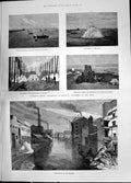 Old 1885 Irwell River Manchester Submarine Mining Tyne Ordnance Howde Victorian