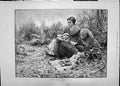 Antique Old Print 1885 Dropping Lunch Family Picnic Bread Coutryside Emslie