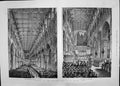 Antique Print 1885 Reopening Restored Nave St. Alban'S Abbey Service Choir 19th