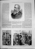 Old 1885 Duke Abercorn Prince Wales Institute Working Lads Whitechape Victorian