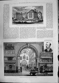 Antique Print 1885 Jaffray Hospital Birmingham Art Gallery Whitworth Wallis
