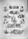 Old Antique Print 1886 Amusements Indian Hill Station Nawab Horse Tonga 19th