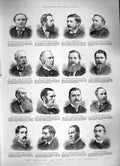 Old Antique Print 1886 House Commons Lockwood Cooke Paulton Gibb Newark 19th