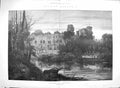 Old Antique Print 1886 Warwick Castle Bear Tower Gate-House Danish Mount 19th