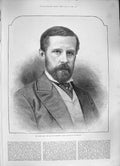Original Old Antique Print 1886 Portrait Earl Aberdeen Lord Lieutenant Ireland