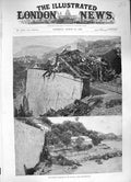 Original Old Antique Print 1886 Railway Train Disaster Riviera Monte Carlo 19th
