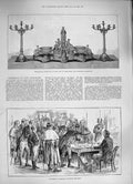 Original Old Antique Print 1886 Testimonial Earl Iddesleigh Boycotting Ireland