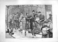Original Old Antique Print 1886 Unemployed East-End London Applicants Reli 19th
