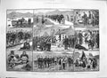 Old Print *3374 1886 Eviction Duty Ireland Galway Military Police Force