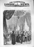 Old Print Ref.142 1886 Colonial Indian Exhibition South Kensington Queen