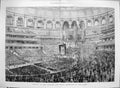Original Old Antique Print 1886 Opening Colonial Indian Exhibition Queen 19th