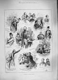 Old Antique Print 1886 Irish Parliament Strangers Gallery Home Secretary 19th