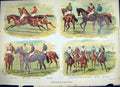 Old Antique Print 1886 Caps Jackets Turf Horses Hamilton Gerard Leigh Foy 19th