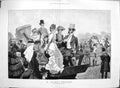 Original Old Antique Print 1886 Turf Secret Horse Racing Spectators Fine Art