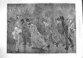 Original Old Antique Print 1887 Frost Fog Street Scene Winter Transport 19th