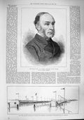 Original Old Antique Print 1887 Henry Holland Dutch Skating Rotterdam Amateurs