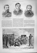 Old Antique Print 1887 Macgregor Macdonald Junker Vienna Nordenfeldt Gun 19th