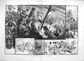 Original Old Antique Print 1887 Emigrants Australia Passenger Ship Stormy Sea