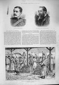 Original Old Antique Print 1887 Russia War Shells Kieff Surgeon Pedlow Marston