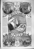 Antique Old Print Ref.146 1887 Advertisement Beechams Pills Medicine Vendors