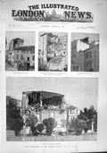 Old Antique Print 1887 Earthquake France Bensa Etienne Monte Carlo Nice 19th
