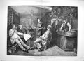 Antique Print *3378 1887 English Lady Preacher Salvation Army Swiss Tavern