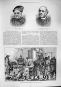 Old Antique Print 1887 Dinshaw Petit Titcomb Petersburg Police Nihilist 19th