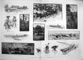 Old Antique Print 1887 Travelling America Indian Mexicans Gumbo Canyon 19th