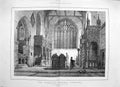 Original Old Antique Print 1887 Fitzalan Chapel Arundel Architecture Fine Art