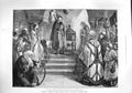Original Old Antique Print 1887 King Edward I Prince Wales Carnarvon Castle