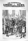 Old Antique Print 1887 Florence Conte Verde Gonfaloniere Piazza Signoria 19th