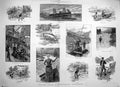 Old Antique Print 1887 Norway Fishing North Sea River Boat Fjalir Ship 19th