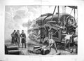 Old Antique Print 1887 Firing 111-Ton Gun Woolwich War Weapons Fine Art 19th