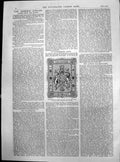 Antique Old Print Queen God Bless Her C E Marshall Man Glass Hand Toast 1887