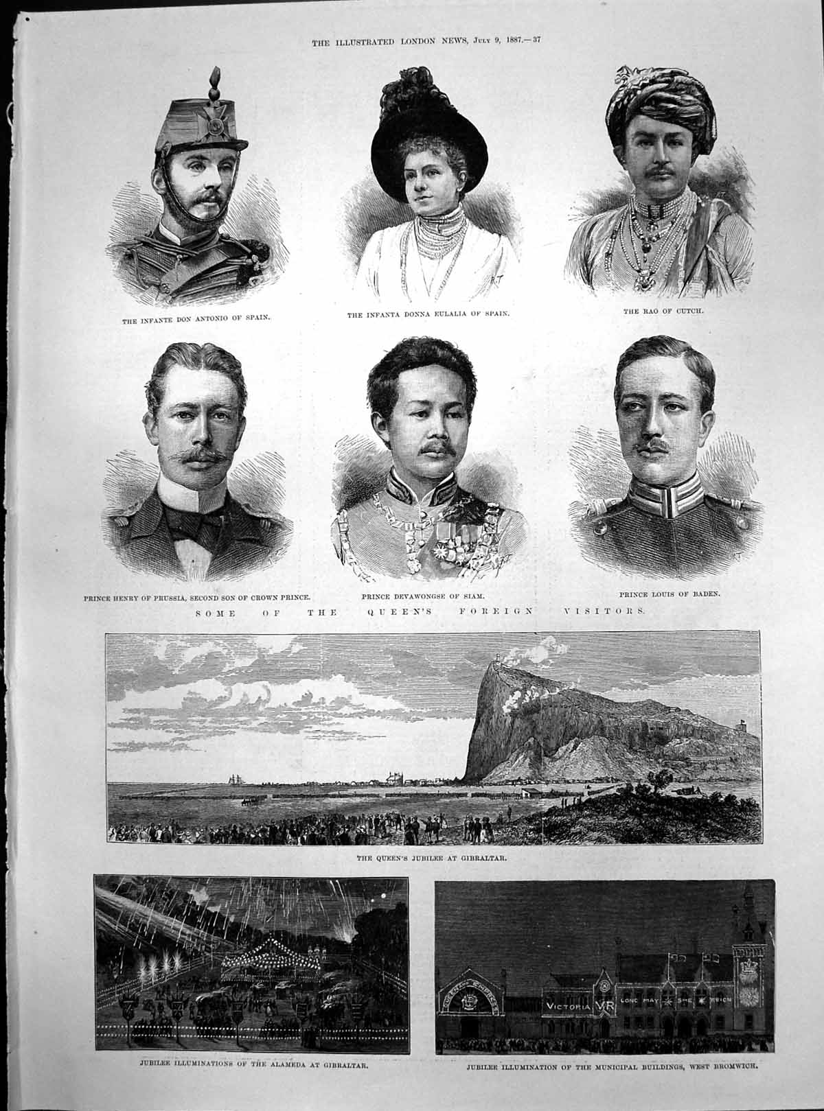 Old Queens Foreign Visitors Queens Jubilee Gibraltar West Bromwich188 Victorian