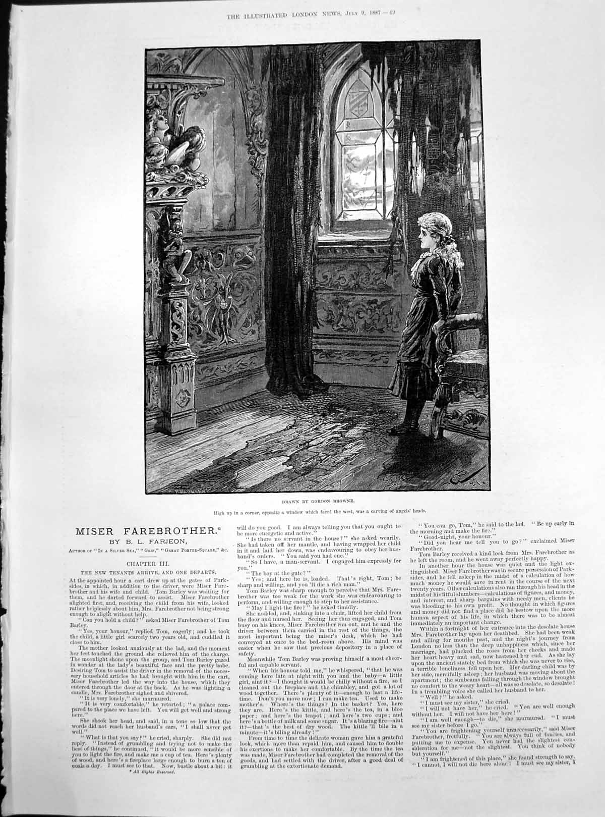 Old Miser Farebrother New Tenants ArriveDeparts Carving Angels 188