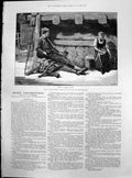Old Miser Farebrother Before Falls Stopped Hut Girl Shelling Peas 188 Victorian