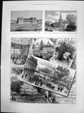 Old Baths Casino Contrexeville France English Church Copenhagen 1887 Victorian