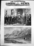 Antique Old Print Prince Ferdinand Coburg Widdin Fire Harewood Dale Moor 1887